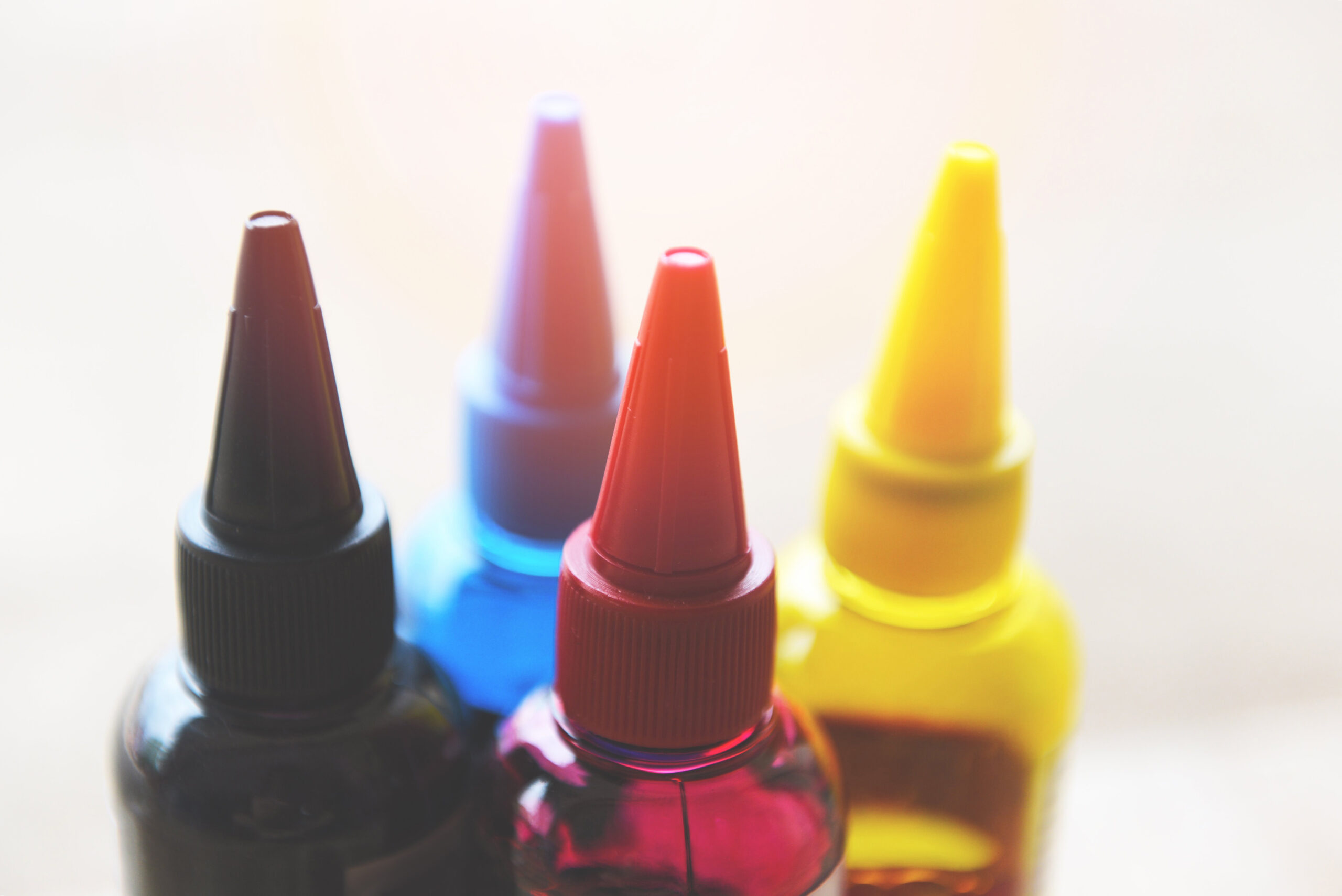 cmyk ink bottle for printer machine colorful ink refill set wi