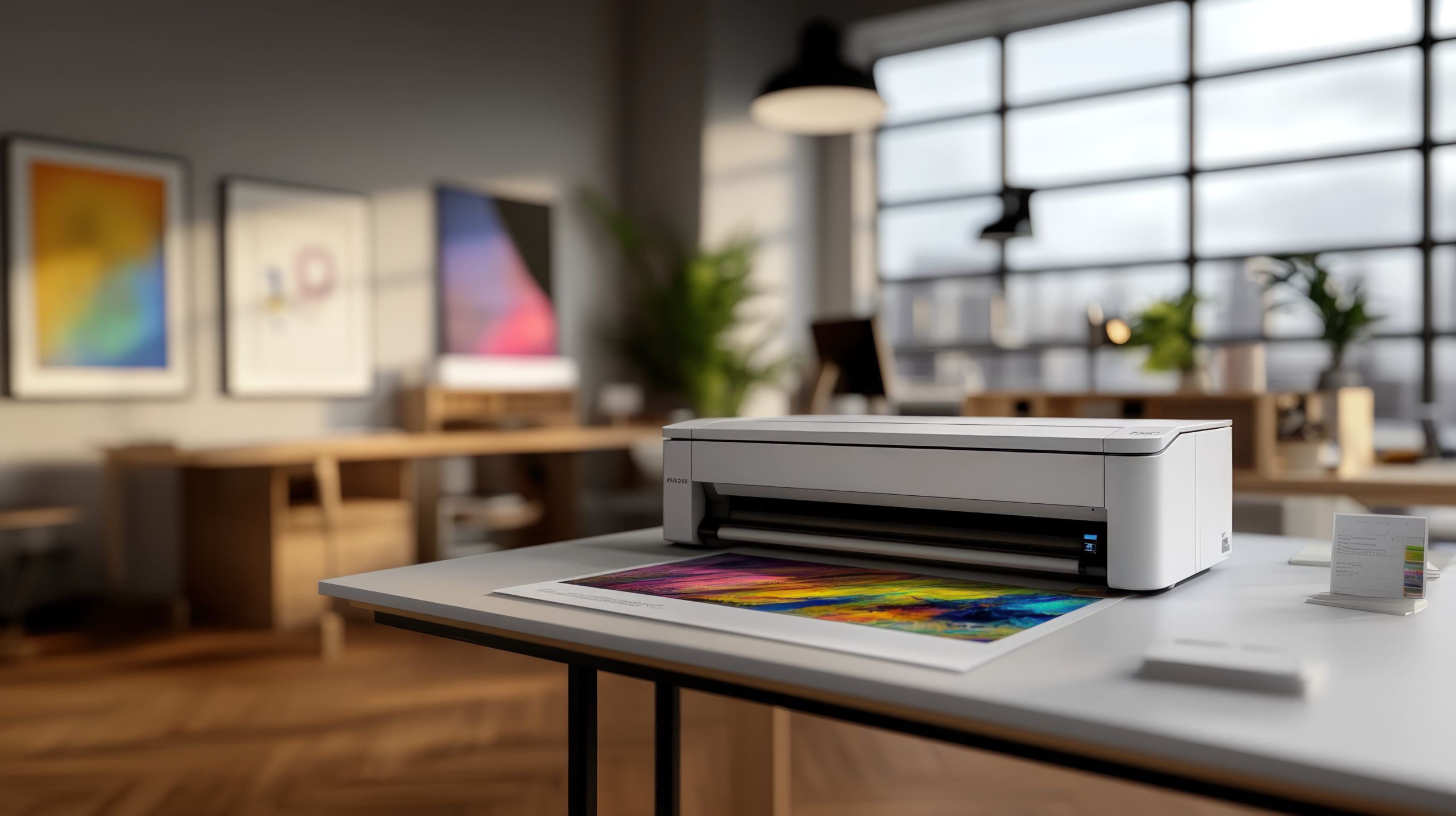 vecteezy hp envy photo 7155 printer in modern office setting 69069581.webp
