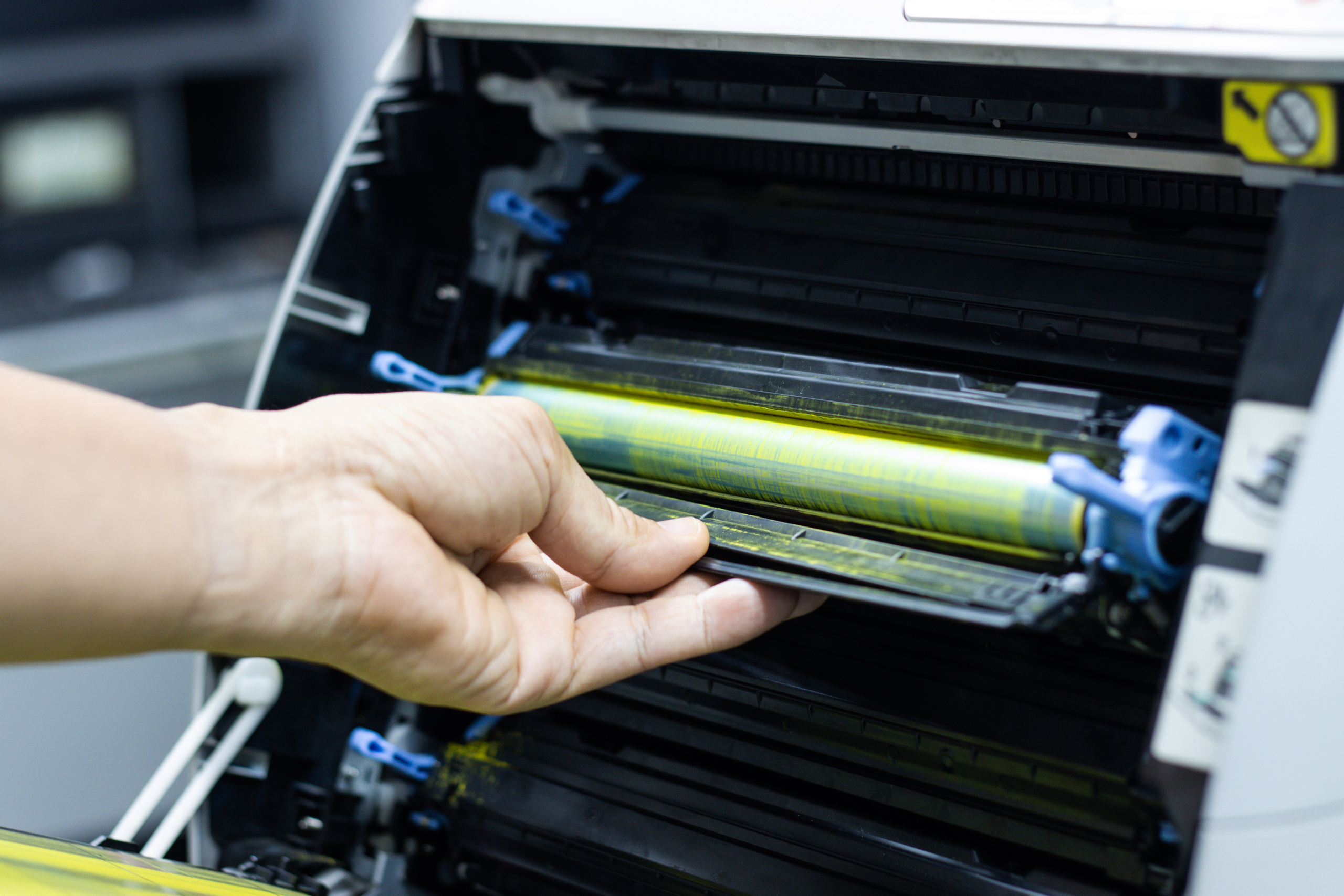 vecteezy technicians replacing toner in laser printer concept office 8369168 1.webp